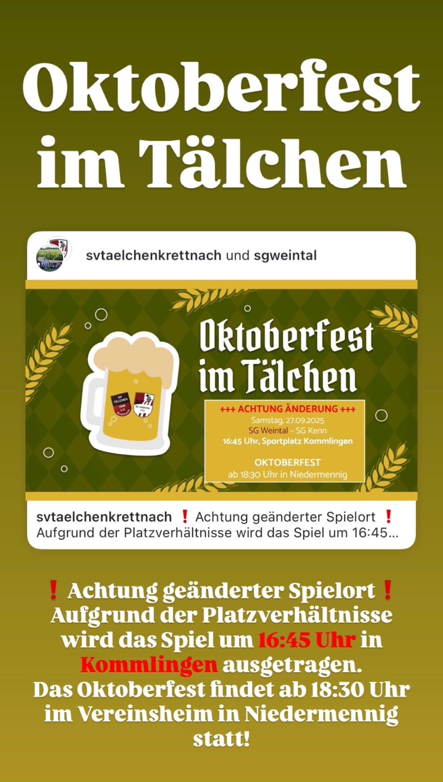 Oktoberfest am 27.09.2025