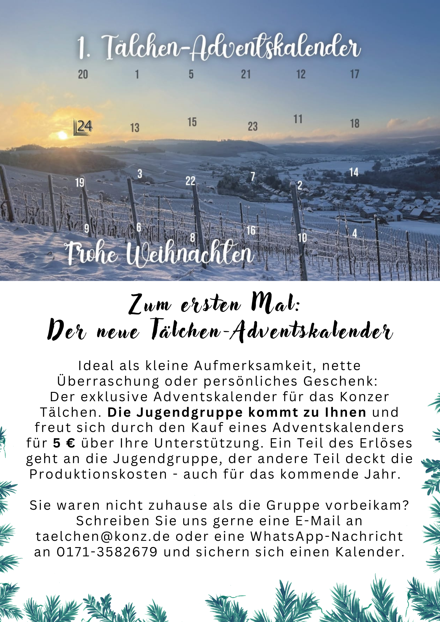 Erster Adventskalender der Tälchen-Jugend