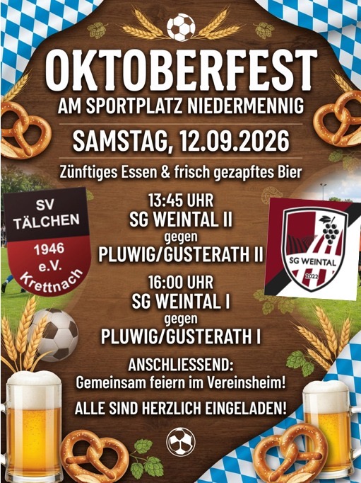 Auf gehts zum Oktoberfest am 12. September !!